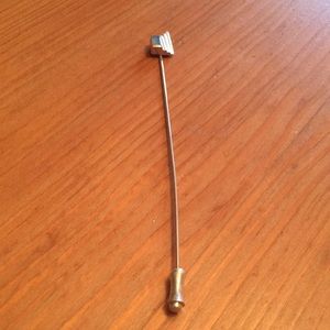 Lapel silver vintage pin